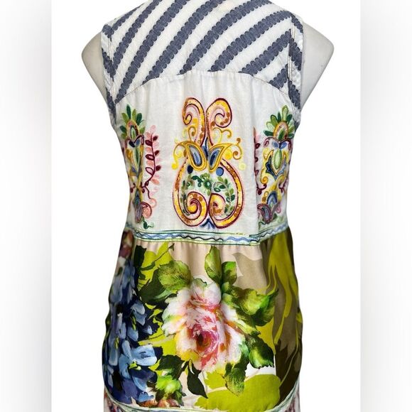 Anthropologie Blue and White Striped Tunic - Picture 4 of 6